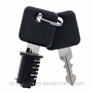 LENLOCK CC-MT-01KA-001-BLK TAMBOUR CAM LOCK CYLINDER KEYED ALIKE BLACK