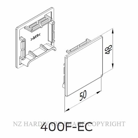 BRIO SFH400F-EC TRACK END CAPS PAIR FOR 400 F TRACK TYPE