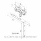 BRIO SFH52SS/M PRO RUN DOOR HANGER ANGLE BRACKET FIXING (PER PAIR)