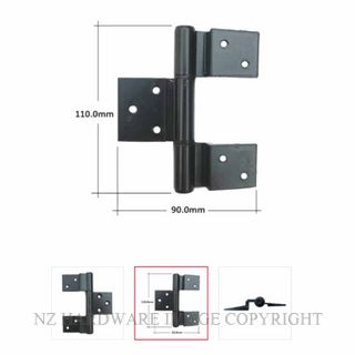 NZHHD1106 REPLACED BY D1106 HINGES BLACK