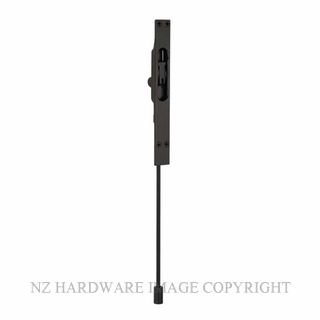 DRAKE & WRIGLEY 1245 BLK EXTENDED FLUSH BOLTS MATT BLACK