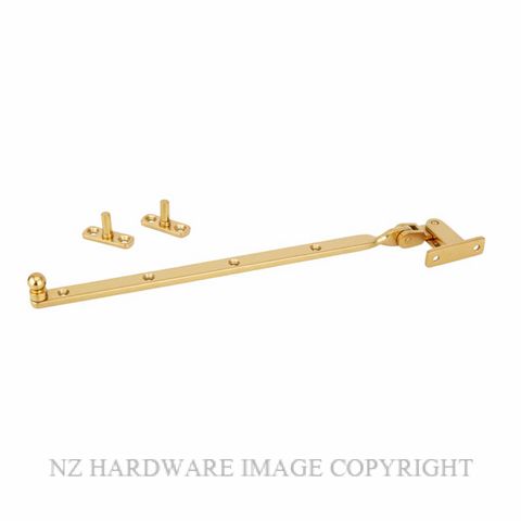 DRAKE & WRIGLEY 1003 PB FANLIGHT STAY POLISHED BRASS
