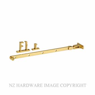 DRAKE & WRIGLEY 1008 PB CASEMENT STAY POLISHED BRASS