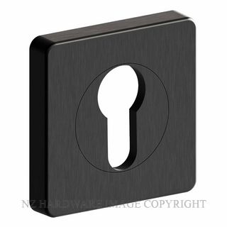 SCHLAGE V11012-B VERTA EURO CYL ESCUTCHEON SQUARE BLACK
