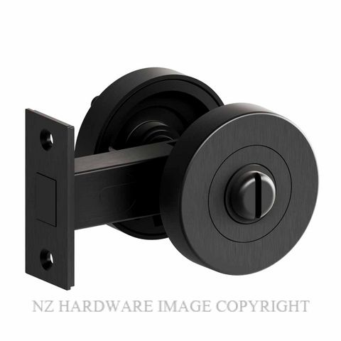 SCHLAGE V11050R-B PRIVACY BOLT-TURN SET ROUND BLACK