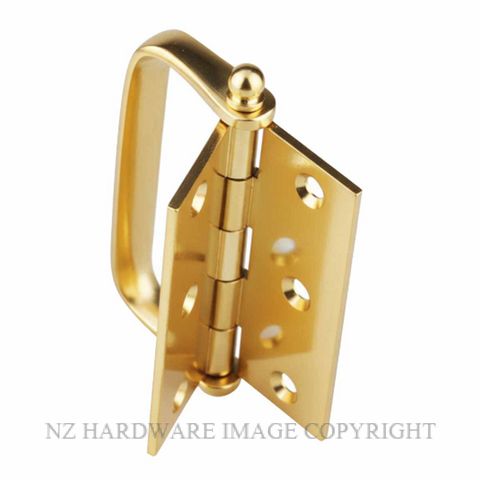DRAKE & WRIGLEY 4508-E-PB HINGE & HANDLE 100X75X3MM POLISHED BRASS