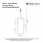 HEIRLOOM AUXTBBN AURA X TOILET BRUSH HOLDERS BRUSHED NICKEL