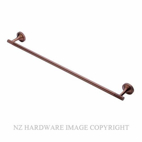 HEIRLOOM AUXTR600BC AURA X TOWEL RAIL 600MM BRUSHED COPPER