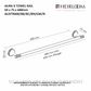 HEIRLOOM AUXTR600BN AURA X TOWEL RAIL 600MM BRUSHED NICKEL