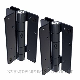 D&D TECH KF3ABLP KWIKFIT S3 ALUM WALL MOU HINGE PAIR BLACK