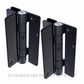 D&D TECH KF3ABLP KWIKFIT S3 ALUM WALL MOU HINGE PAIR BLACK
