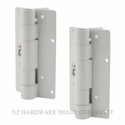 D&D TECH KF3AWTP KWIKFIT S3 ALUM WALL HINGE PAIR WHITE