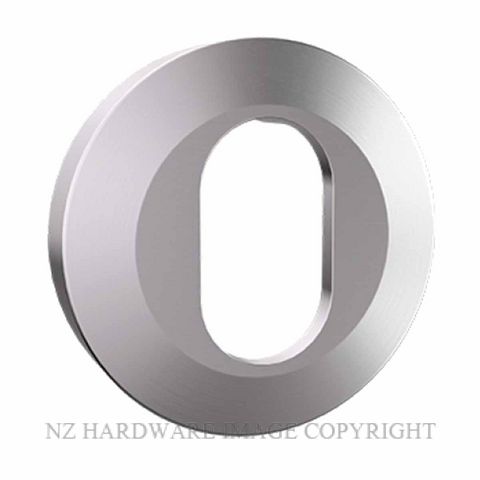 CARBINE CRISI CRF136-EETF-SS EXTERNAL OVAL CYLINDER ESCUTCHEON SATIN STAINLESS 316