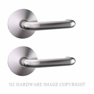 CARBINE CRISI CRF136-L7-SS ROUND ROSE LEVER HANDLE SET SATIN STAINLESS 316