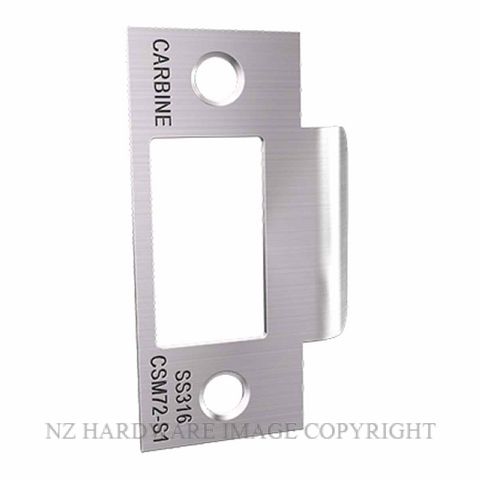 CARBINE CSM72-S1-SS LOCKREACH STRIKE PLATE 25.4MM SATIN STAINLESS 316