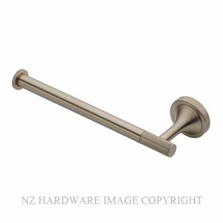 HEIRLOOM AUXTRSBB AURA X TOWEL STIRRUP BRUSHED BRASS