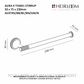 HEIRLOOM AUXTRSBN AURA X TOWEL STIRRUP BRUSHED NICKEL