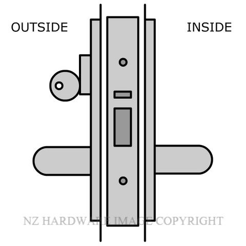 LEGGE 995 V31-V32 TIMBER FIX CLASSROOM LOCKSET SATIN CHROME