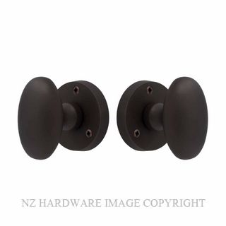 WINDSOR 5071 VB KNOB LATCH OVAL HANDLES VINTAGE BRONZE