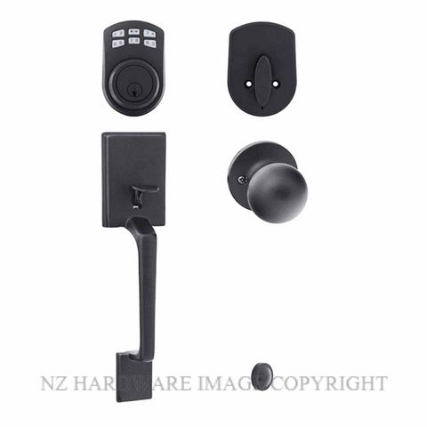 EZSET EZSET KE400CABABLK CAPRI GRIPSET + BALA KNOB + KEYPAD DEADBOLT BLACK