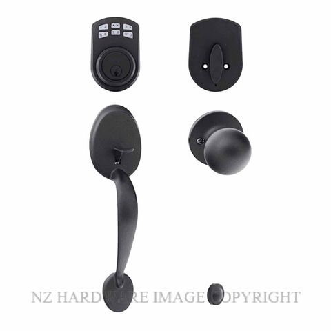 EZSET EZSET KE400MABABLK MAYFAIR GRIPSET + BALA KNOB + KEYPAD DEADBOLT BLACK