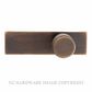 MARDECO 1198 PLATE ABR DIAMOND KNURL 18MM KNOB ON PLATE ANTIQUE BRONZE