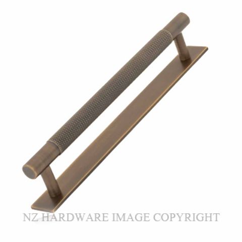 MARDECO 4043 CABINET HANDLES ON PLATE ANTIQUE BRONZE