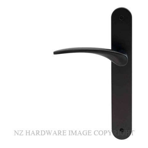WINDSOR GALAXY APOLLO BLK LEVER ON PLATE HANDLES MATT BLACK