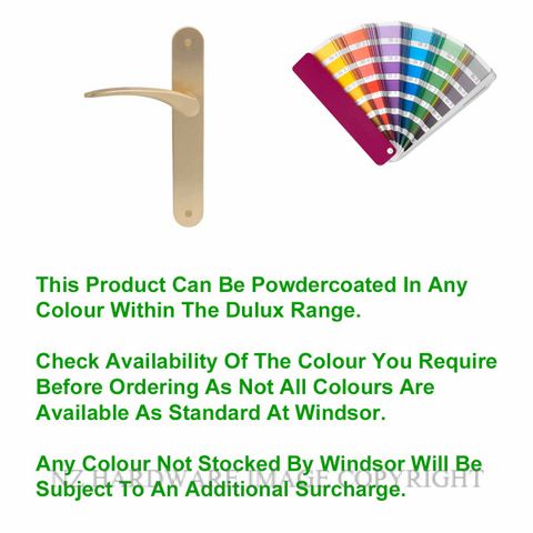WINDSOR GALAXY APOLLO PC LEVER ON PLATE HANDLES POWDERCOAT