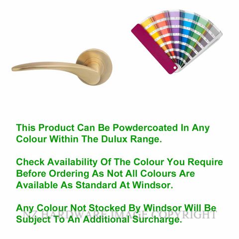 WINDSOR GALAXY APOLLO PC LEVER ON ROSE HANDLES POWDERCOAT