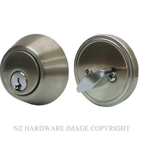 LEGGE G2 DEADBOLT CYLINDER & TURN SS SATIN STAINLESS