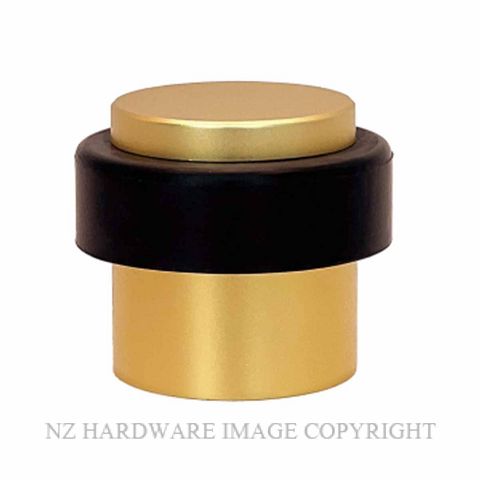 MILES NELSON 207SB FLOOR MOUNT DOOR STOP SATIN BRASS