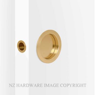 MILES NELSON 537SB SLIDING DOOR PASSAGE SET SATIN BRASS
