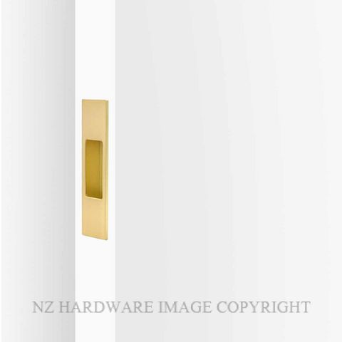 MILES NELSON 738SB DOOR END FINGER PULL SATIN BRASS