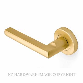 MILES NELSON MILANO PARMA SB LEVER ON ROUND ROSE SATIN BRASS