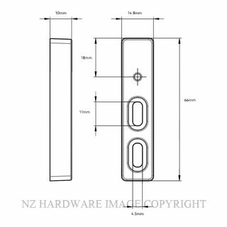 YALE YURSSL-STRIKE-02 UNITY SLIM MAGNETIC HOUSING