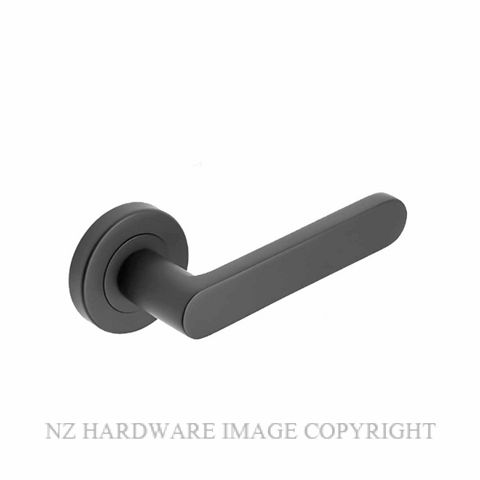 MILES NELSON MILANO FIGO BLK LEVER ON ROUND ROSE MATT BLACK
