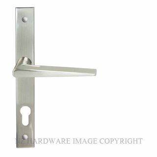 MILES NELSON MILANO LUCCA SQUARE END LEVER ON PLATE SATIN NICKEL