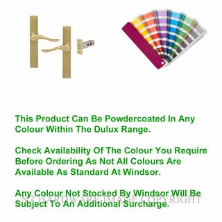 WINDSOR 8244M-PC HAVEN SQUARE LONG PLATE LATCH MAGNETIC POWDERCOAT