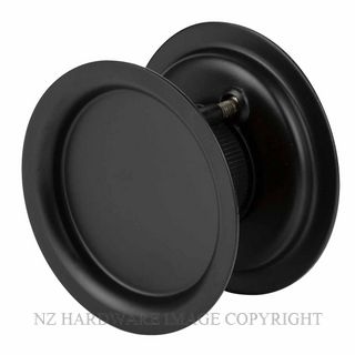 SYLVAN SYC1PS.B ROUND CAVITY SLIDER PASSAGE SET MATT BLACK