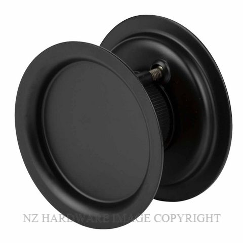 SYLVAN SYC1PS.B ROUND CAVITY SLIDER PASSAGE SET MATT BLACK