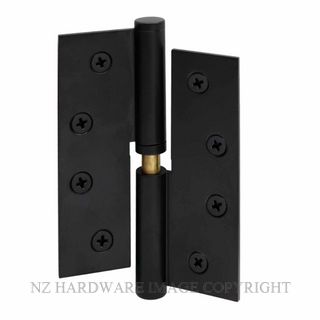 WINDSOR 5910 BLK HINGE BRASS LIFT OFF LH 100X75 MATT BLACK