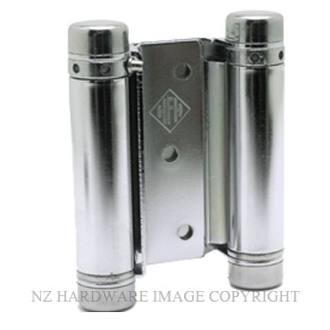 HFH 4150 104 DOUBLE ACTION HINGE PAIR 100MM SATIN CHROME