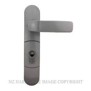 LOCKWOOD FE5000SIL PANIC BOLT EXTERNAL TRIM (LESS CYLINDER) SILVER