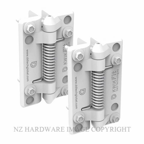 D&D TECH KF3SWT KWIKFIT SPRING HINGE S3 SELF CLOSE WHITE