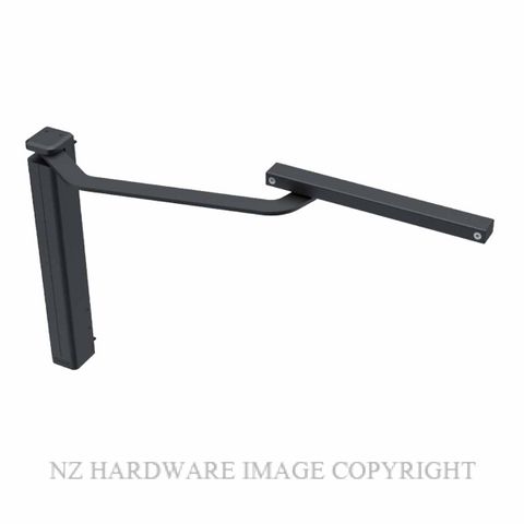 DD TECH DC622G-L-1-9004 HYDRAULIC GATE CLOSER HO LEFT HAND ANTHRACITE GREY