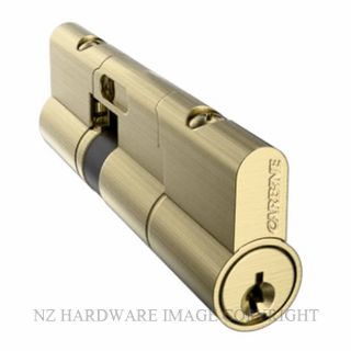 CARBINE CPF-5D-35-55SB KEY & KEY EURO CYLINDER SATIN BRASS