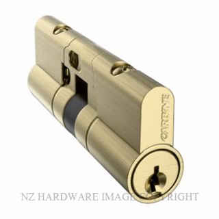 CARBINE CPF-5D-35-45SB KEY & KEY EURO CYLINDER SATIN BRASS