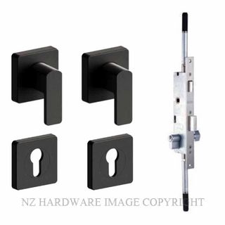 SCHLAGE 4PT-60S-MLCES-PVDB VIRTUS SQUARE MINI LEVER LOCK KIT PVDB BLACK
