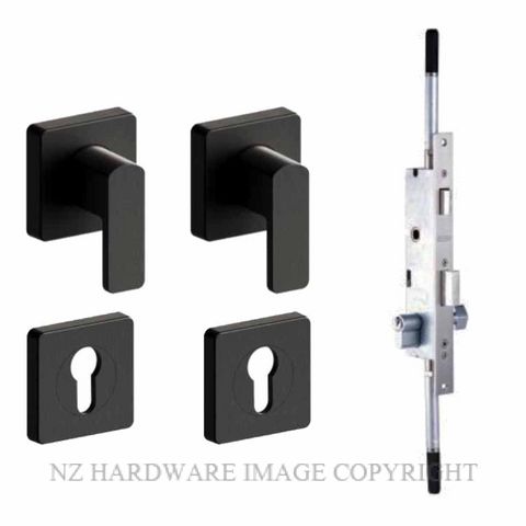 SCHLAGE 4PT-60S-MLCES-PVDB VIRTUS SQUARE MINI LEVER LOCK KIT PVDB BLACK